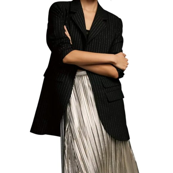 Maeve Tiered Sparkle Longline Blazer - Picture 1 of 12